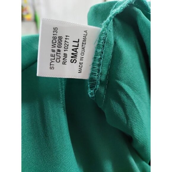 Gibson x Living in Yellow Dahlia Sleeveless Layered Romper Green Women's Size S - Picture 16 of 16